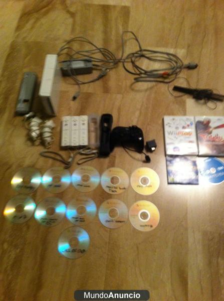 wii con chip juegos y accesorios