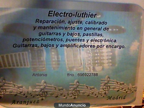 Venta de componentes electrónicos para guitarras y bajos(Electro-luthier)