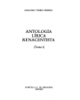Antología lírica renacentista. Sólo tomo II (F. de la Torre, F. de Aldana, S. J. de la Cruz, S. Teresa de Jesús, F. de H