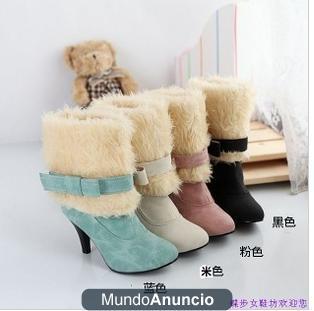 Genuino en tubo de botas de tacón alto botas de nieve autorización mujeres botas Gaotong