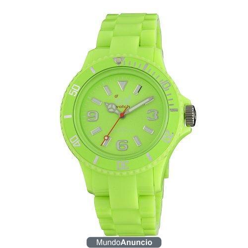 Ice-Watch Classic Collection CF.LG.U.P.10 - Reloj unisex de cuarzo, correa de plástico color verde