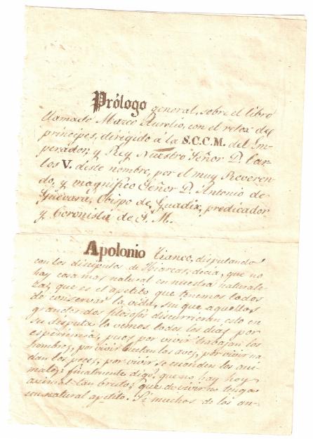 Manuscrito de cronista Real de Guadix