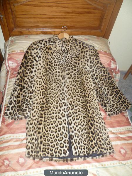 Chaqueton piel de leopardo autentico