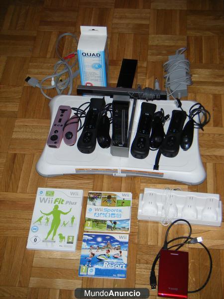 SE VENDE PACK DE NINTENDO WII NEGRA EDICION LIMITADA