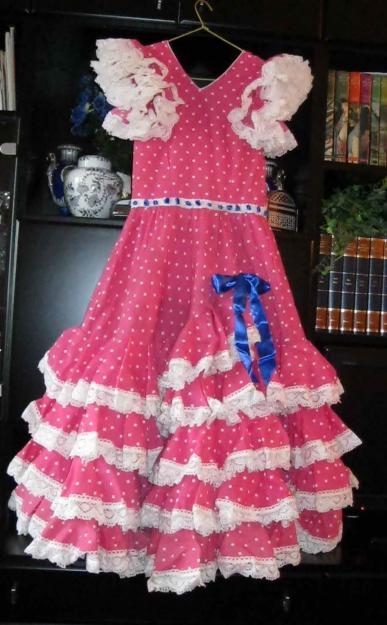 vestido de sevillanas 14-16  años