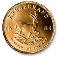 Monedas de oro para inversión, Krugerrand precio cotizacion Barcelona