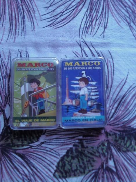 LOTE 2 JUEGOS CARTAS DIF.AÑOS 70 MARCO NUEVOS EN CAJITAS