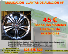 Llantas de aleacion 15" nuevas por 45€ - mejor precio | unprecio.es