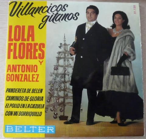 Discos Vinilo. Villancicos Gitanos. Lola Flores y Antonio González