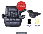 SILLON RELAX NEGRO 10 MOTORES + CALOR LUMBAR - mejor precio | unprecio.es