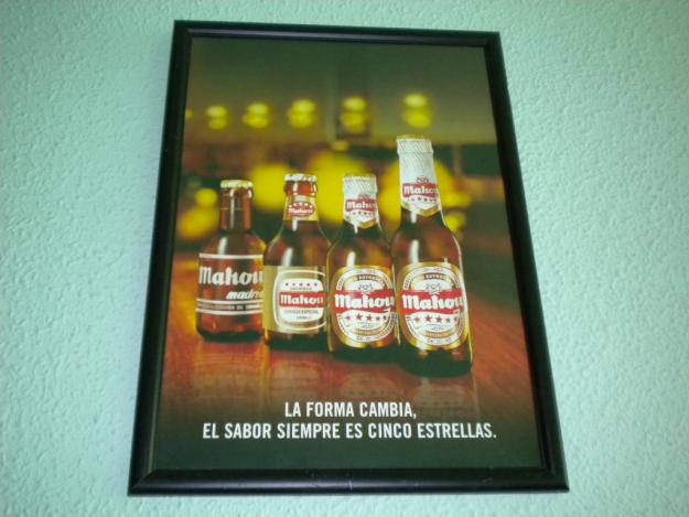 Cuadro cerveza Mahou cinco estrellas