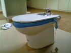 Lavabo, WC (taza) con tablocillo, cisterna y bides con tablocillos - mejor precio | unprecio.es
