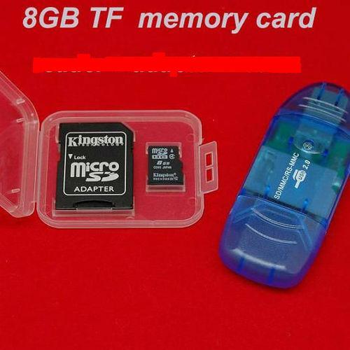 lote microSD 8gb, con adaptador de TARJETA y  lector USB