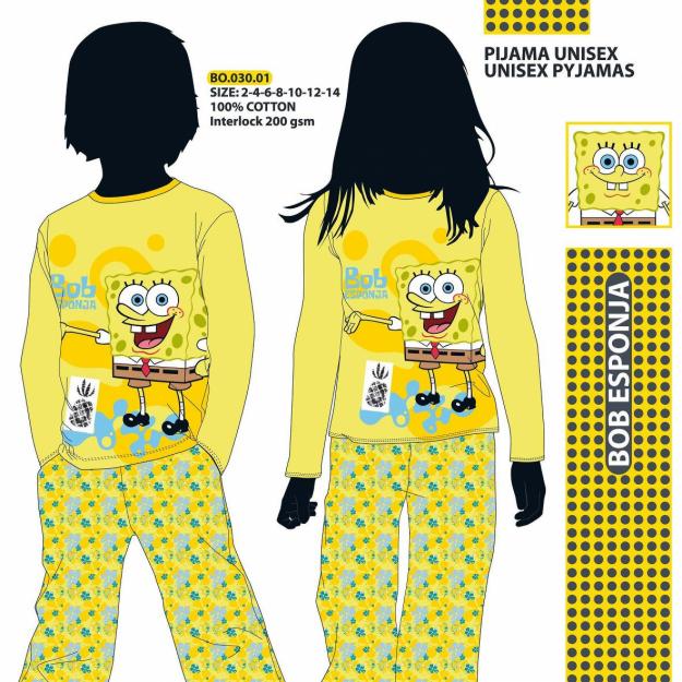 Pijama BOB ESPONJA niño o niña