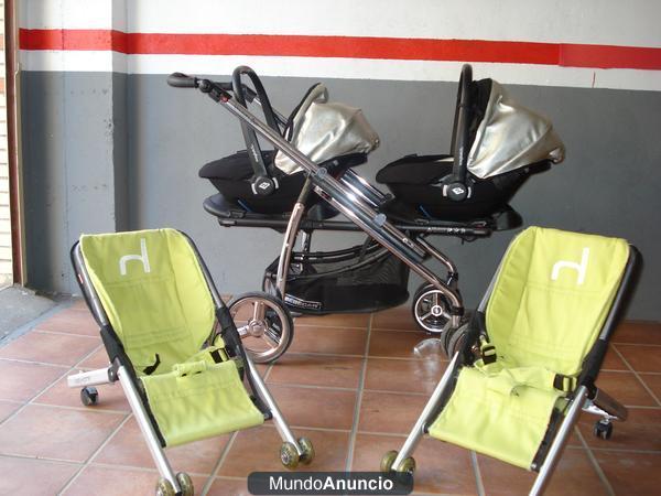 Carro Vector Duo + Hamacas Baby Home