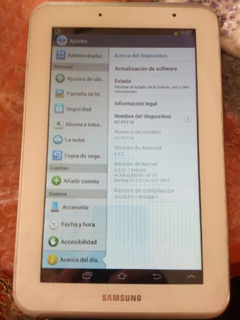 tablet Samsung galaxy tab 2 7.0 3110