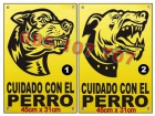 Varios carteles cuidado con el perro para casa y chalet - mejor precio | unprecio.es