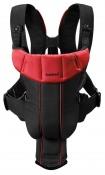 mochila portabebé babybjorn negro y rojo