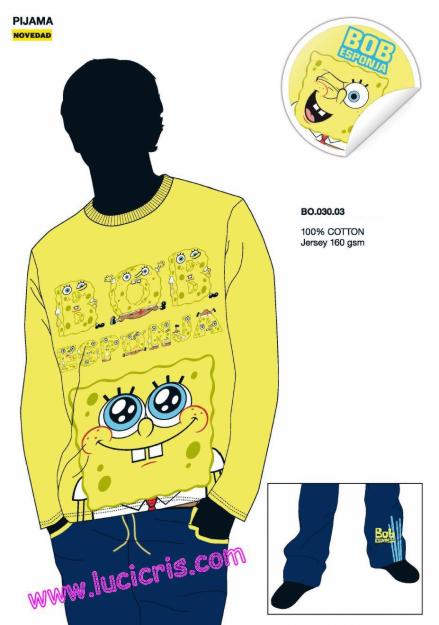 Pijamas BOB ESPONJA caballero