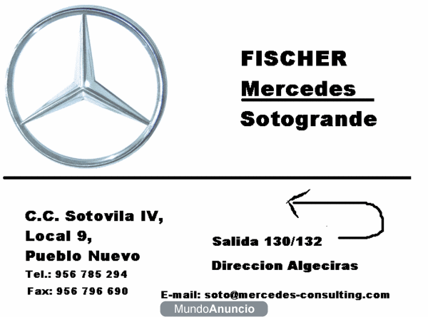 VENTA DE COCHES FISCHER MERCEDES SOTOGRANDE