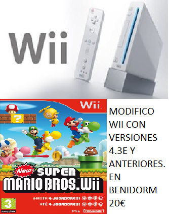 Modificación de wii con 4.3E en benidorm