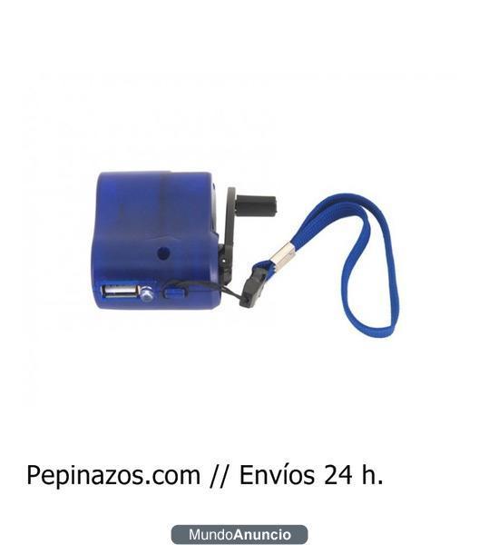 Cargador de móviles manual por USB