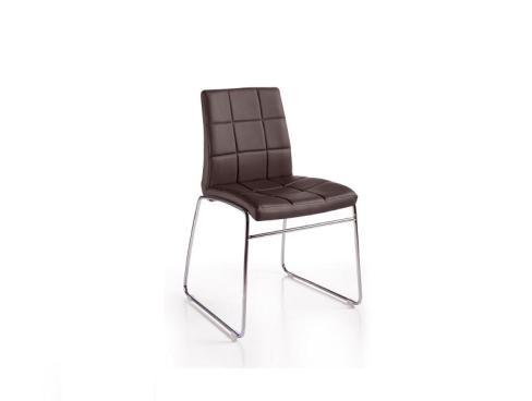 Liquidación 3 últimas unidades silla de diseño ecopiel chocolate