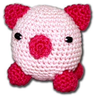 Amigurumi cerdito 'Piggy' de ganchillo