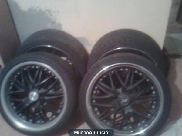 Llantas blackdragon con neumaticos goodyear f1