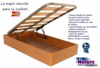 Canape abatible madera 150*180 cm cerezo con tapa lamina ancha - mejor precio | unprecio.es