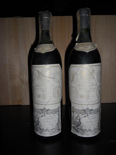 Vendo lote de 1000 botellas de vino de coleccion desde 1910 hasta 1985