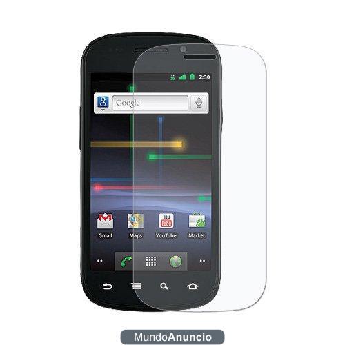 Amzer Super Clear - Protector de pantalla con gamuza limpiadora para Google y Samsung Nexus S