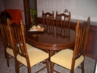 Gran precio: Vendo conjunto de mesa, seis sillas, aparador de madera por 290 € - mejor precio | unprecio.es