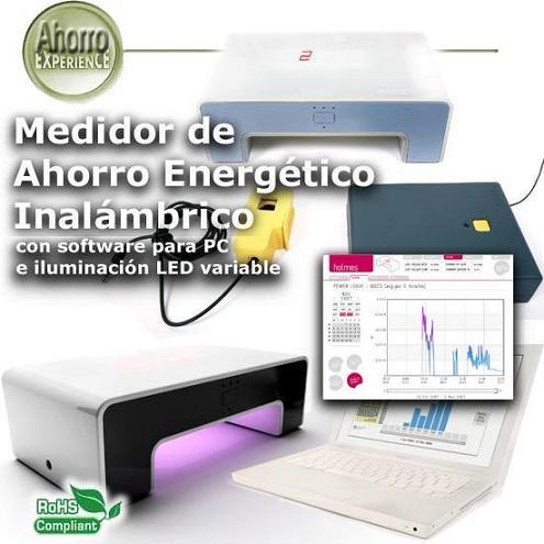Medidor de Ahorro Energético Inalámbrico con Soft e iluminación LED