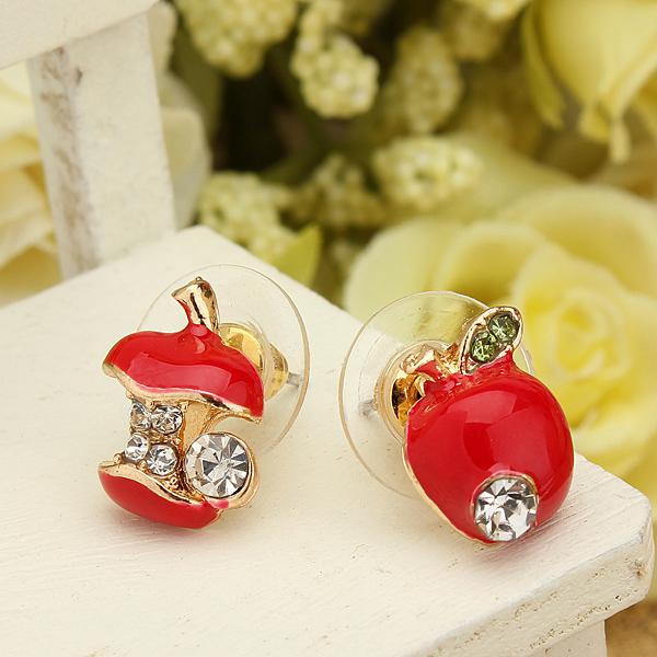 Pendientes en forma de manzana