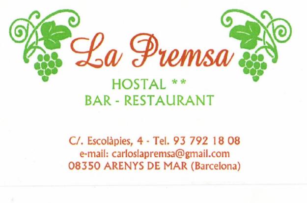 Arenys de mar traspaso hostal **