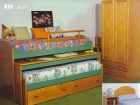 compacto camas nido jubenil en madera de pino macizo, 50% descuento liquidacion - mejor precio | unprecio.es