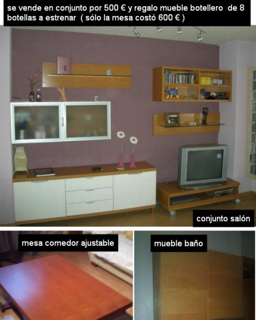 Conjunto de muebles como nuevos. Oportunidad unica