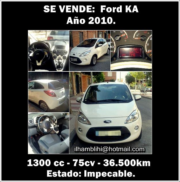 Ford ka impecable, 1.3, 1300cv blanco