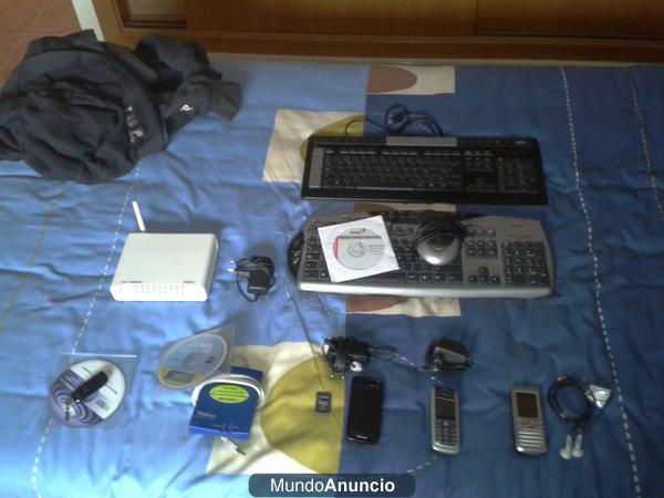 Comtrend 5365, Comtrend 351, teclado NGS, teclado Genius, wifi Linksys..