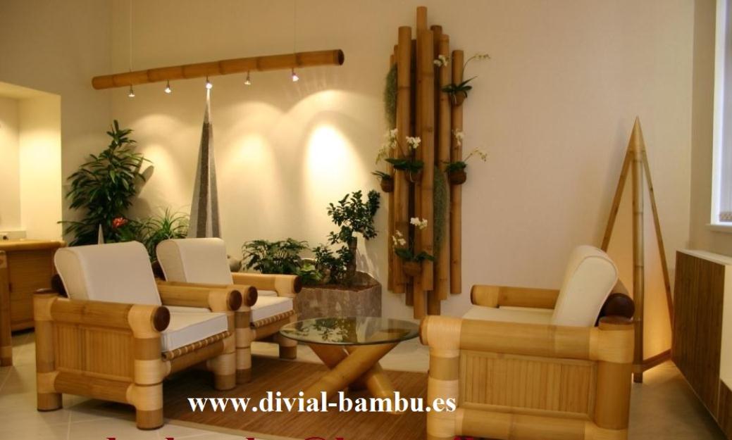 Cañas de Bambú para decoración DIVIAL Bambú