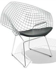 2 Sillas de diseño italianas:Knoll: Bertoia poltroncina