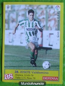 Pegatina Josete Valdomino. Fútbol. Betis. Diario As