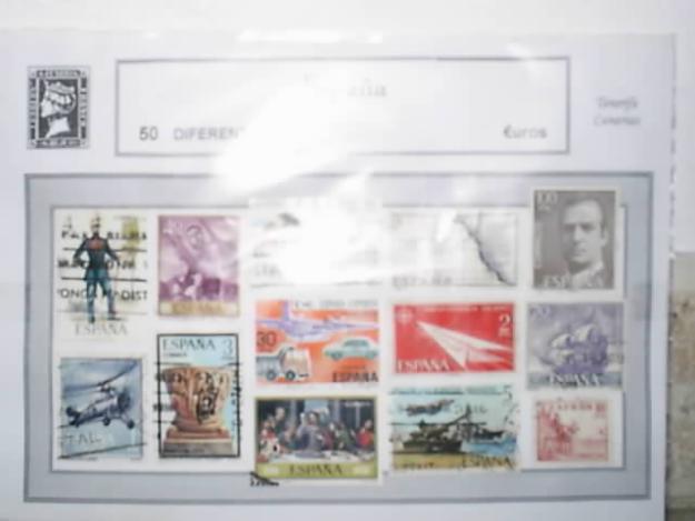 tematicas de 50 sellos cada paquete: españa,personajes,edificios,fauna,mundiales....