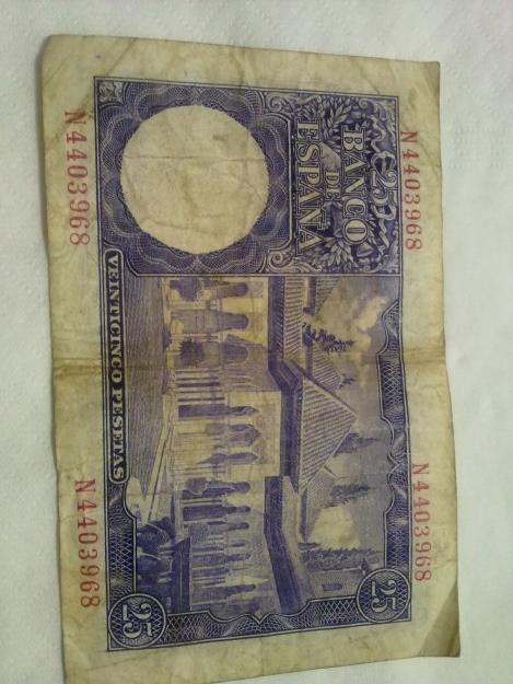 Billete 25 pesetas 1954