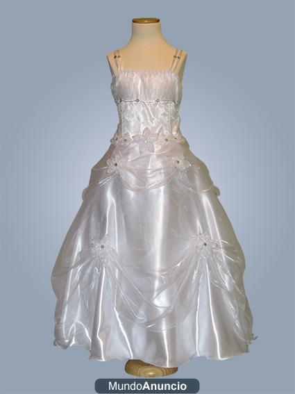 VESTIDO DE COMUNIÓN DE PRINCESA CON TODOS LOS COMPLEMENTOS INCLUIDOS