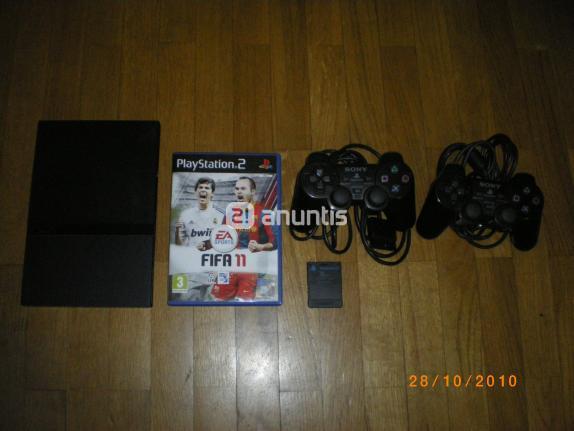 PACK PS2+ FIFA 11+ 2 MANDOS + MEMORY CARD 8MB