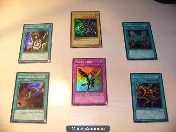 Vendo 5 cartas Súper Raras y 1 Ultra Rara de Yu-Gi-Oh! de la 1ª Edición