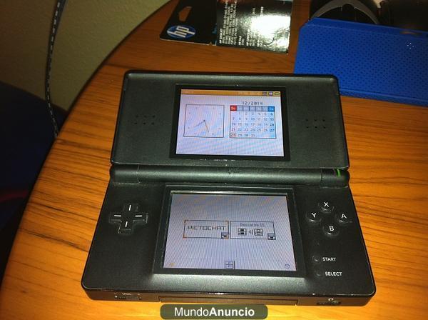 NINTENDO DS LITE EN NEGRO + COMPLEMENTOS