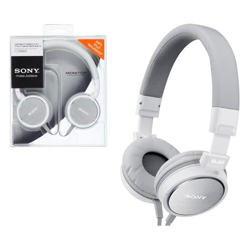 Auricular Sony Mdr-ZX600 Monitor HeadPhones Blanco